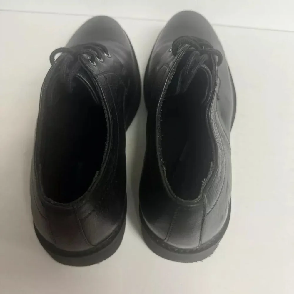 Hush Puppies Mens Detroit Plan Toe Oxford Black Size 10 M
